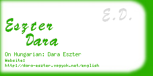 eszter dara business card